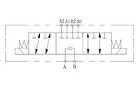 3 posiciones 6 vías Válvula direccional solenoide