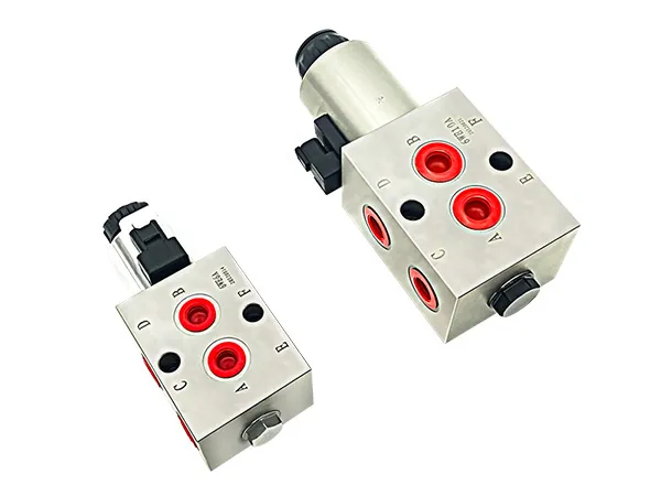 Válvula direccional solenoide (2 posiciones, 6 vías)